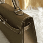 Hermès Kelly Mini Epsom Leather Handbag Etoupe - Image 3