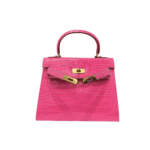 Hermès Kelly 25 Alligator Leather Handbag Pink