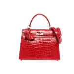 Hermès Kelly 25 Alligator Leather Handbag Red