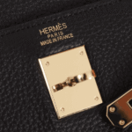 Hermès Kelly 25 Togo Leather Handbag Black - Image 3