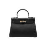 Hermès Kelly 25 Togo Leather Handbag Black