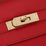 Hermès Kelly 25 Togo Leather Handbag Rouge Casaque - Image 2