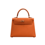 Hermès Kelly 28 Epsom Leather Handbag Orange Gold Hardware