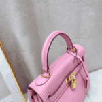 Hermès Kelly 28 Sellier Leather Handbag Rose Pink - Image 3