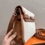 Hermès Kelly Dépêches Pouch Toile Barenia Fauve - Image 3