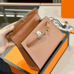 Hermès Kelly Mini Epsom Leather Handbag Brown - Image 3