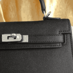 Hermès Kelly Mini Epsom Leather Handbag Black - Image 7
