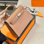 Hermès Kelly Mini Epsom Leather Handbag Brown - Image 6
