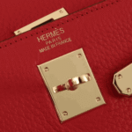 Hermès Kelly 25 Togo Leather Handbag Rouge Casaque - Image 7