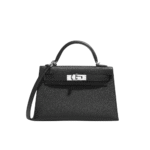 Hermès Kelly Mini Epsom Leather Handbag Black