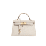 Hermès Kelly Mini Epsom Leather Handbag Craie Cream