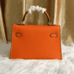 Hermès Kelly Mini Epsom Leather Handbag Orange - Image 5