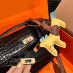 Hermès Kelly Mini Pochette Shiny Alligator Black - Image 5