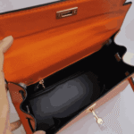 Hermès Kelly 25 Togo Leather Handbag Orange - Image 2