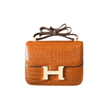 Hermès Mini Constance 19 Shiny Alligator Handbag