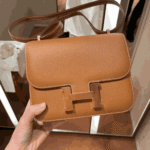 Hermès Mini Constance Epsom Leather Handbag Brown - Image 6