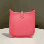 Hermès Mini Evelyne Clemence Leather Crossbody Bag Rose Azalee - Image 3