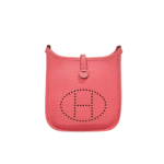 Hermès Mini Evelyne Clemence Leather Crossbody Bag Rose Azalee