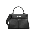 Hermès Swift Kelly Lakis Leather Handbag Black
