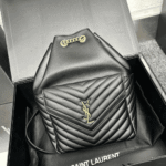 Saint Laurent Joe Backpack Black Quilted Leather - Image 2