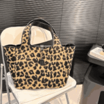 Saint Laurent Le 5 À 7 Bea Leopard Leather Shoulder Bag - Image 2