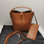Saint Laurent Le 37 Bucket Bag Brown Leather - Image 2
