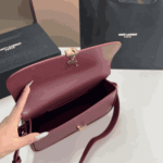 Saint Laurent Solferino Mini Box Leather Shoulder Bag Red - Image 2