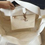 Saint Laurent Le 5 À 7 Bea Tote Bag White - Image 3