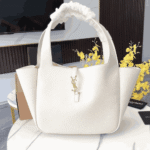Saint Laurent Le 5 À 7 Bea Tote Bag White - Image 2