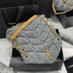 Saint Laurent Puffer Toy Denim Shoulder Bag - Image 2