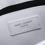 Saint Laurent Envelope Small Quilted Leather Bag White - Image 3