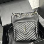 Saint Laurent Joe Backpack Black Quilted Leather - Image 4