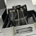Saint Laurent Mini Joe Bucket Bag Black Quilted Leather - Image 3