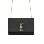 Saint Laurent Kate Medium Grain De Poudre Leather Bag Black