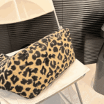 Saint Laurent Le 5 À 7 Bea Leopard Leather Shoulder Bag - Image 4