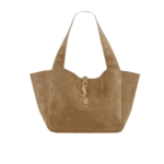 Saint Laurent Le 5 À 7 Bea Golden Leaf Suede Tote Bag