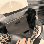 Saint Laurent Le 5 À 7 Bea Leopard Leather Shoulder Bag - Image 7