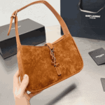 Saint Laurent Le 5 À 7 Hobo Bag Brown Suede Leather - Image 6