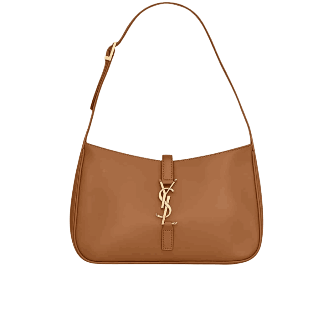 Saint Laurent Le 5 À 7 Hobo Bag Brown Smooth Leather Saint Laurent Le 5 À 7 Hobo Bag Brown Smooth Leather - Image 1
