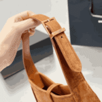 Saint Laurent Le 5 À 7 Hobo Bag Brown Suede Leather - Image 5