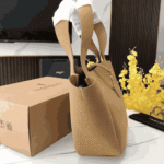Saint Laurent Le 5 À 7 Bea Golden Leaf Suede Tote Bag - Image 7