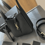 Saint Laurent Le 5 À 7 Supple Baby Black Grained Deer Leather Bag - Image 6