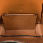 Saint Laurent Le 5 À 7 Supple Large Orange Leather Shoulder Bag - Image 4