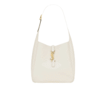 Saint Laurent Le 5 À 7 Supple Small Blanc Vintage Grained Leather Bag