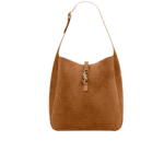 Saint Laurent Le 5 À 7 Supple Small Suede Shoulder Bag Golden Brown