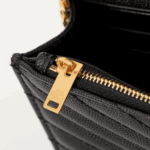 Saint Laurent Lou Camera Bag Dark Beige Quilted Leather - Image 2