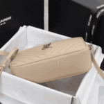 Saint Laurent Lou Camera Bag Dark Beige Quilted Leather - Image 5