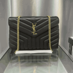 Saint Laurent Loulou Medium Bag Black Quilted Leather - Image 6