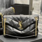 Saint Laurent Loulou Puffer Medium Bag Black Lambskin - Image 4
