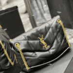 Saint Laurent Loulou Puffer Medium Bag Black Lambskin - Image 5